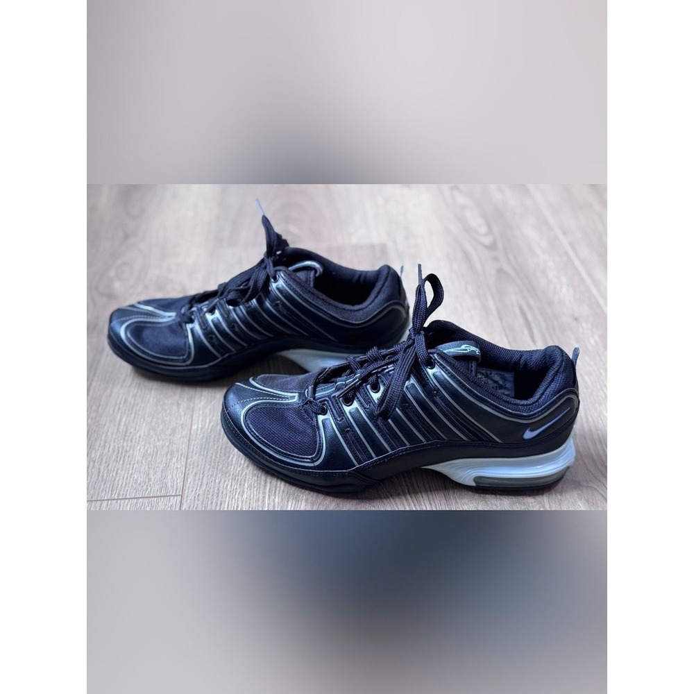 Vintage '06 Nike Air Max Melodic Black Silver Shoes 313945-041 Women's Sz 8 Y2K